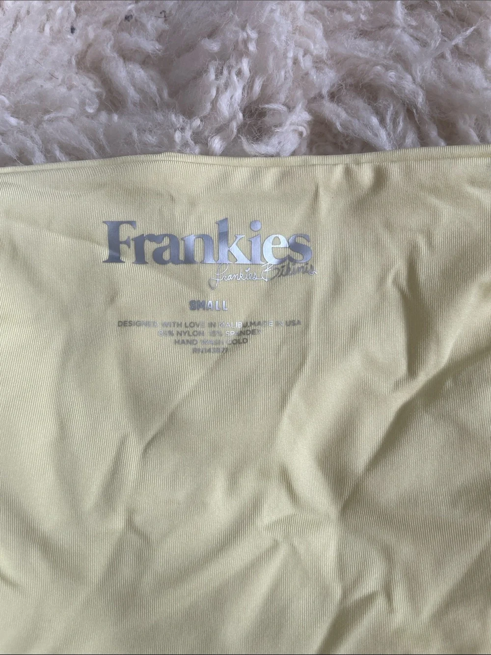 Frankie’s Bikinis Yellow Ruffle Bottoms